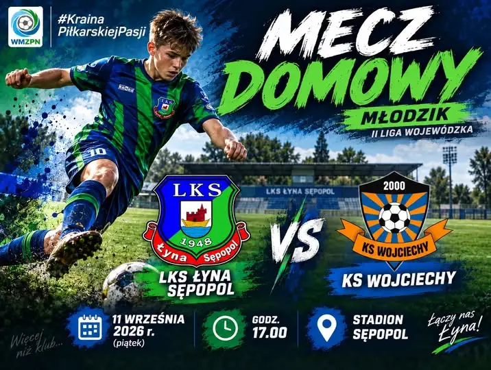 Młodzik rozegra ligowy mecz z KS Wojciechy – zaproszenie na piątkowe spotkanie