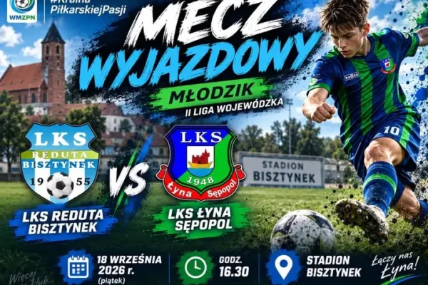 Młodzik z Krainy rozegra mecz ligowy w Bisztynku