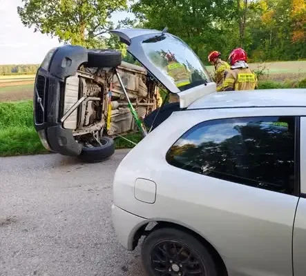 Zablokowana droga Witki-Sępopol. Kolizja w miejscowości Pieny