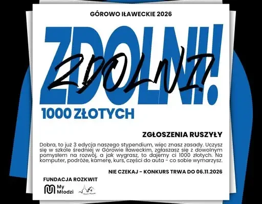 Górowo Iławeckie: ruszyły zgłoszenia do programu „Zdolni!”