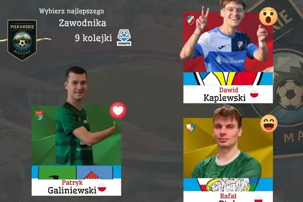 Głosowanie na MVP 9. kolejki Ligi Okręgowej grupy 1 – trzech kandydatów