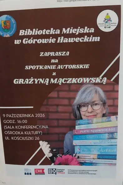Spotkanie autorskie z Grażyną Mączkowską w Górowie Iławeckim