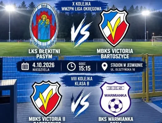 Niedziela z Victorią Bartoszyce – dwa mecze, dwa pomysły na rodzinny weekend