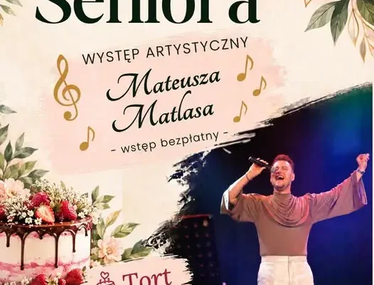 Dzień Seniora w Bisztynku – koncert Mateusza Matlasa już 10 listopada