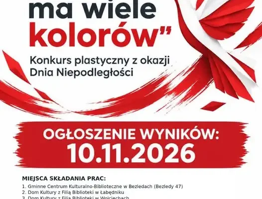 Gmina Bartoszyce zaprasza do konkursu plastycznego „Wolność ma wiele kolorów”