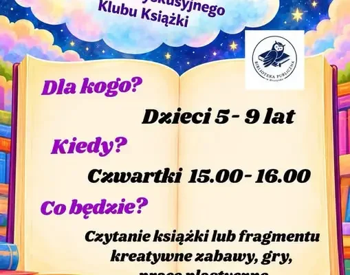 Bisztynek: biblioteka zaprasza dzieci na czwartkowe zajęcia z książką i zabawami